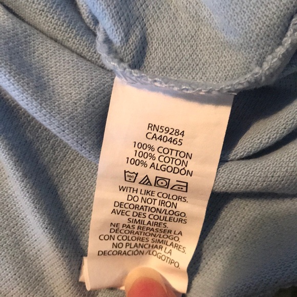 Short sleeved light blue pique polo - Picture 3 of 5